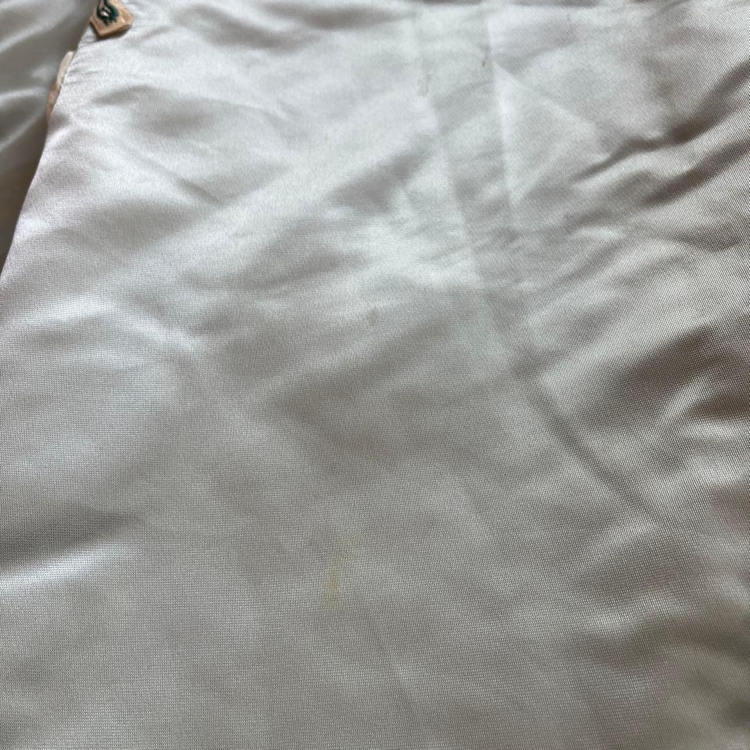 80s FELCO アスレチックス ナイロンスタジャン L シルバー アメリカ製