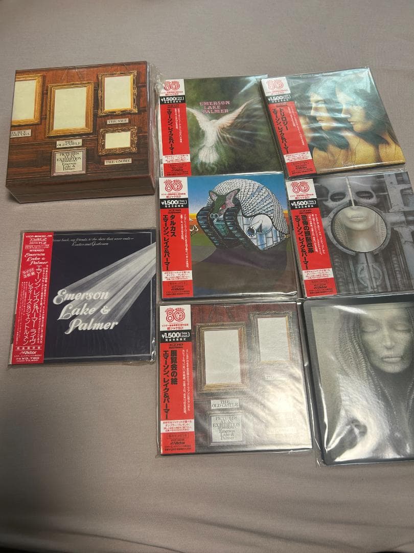 【限定？紙ジャケ6タイトル7CDセット、DU特典BOX+マウスパッド付】EL＆P