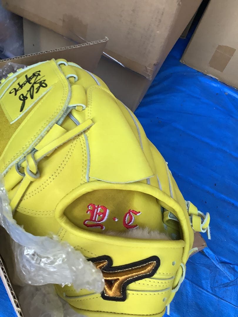 直筆サイン入り 福岡ソフトバンクホークス 大隣投手 支給品グローブ