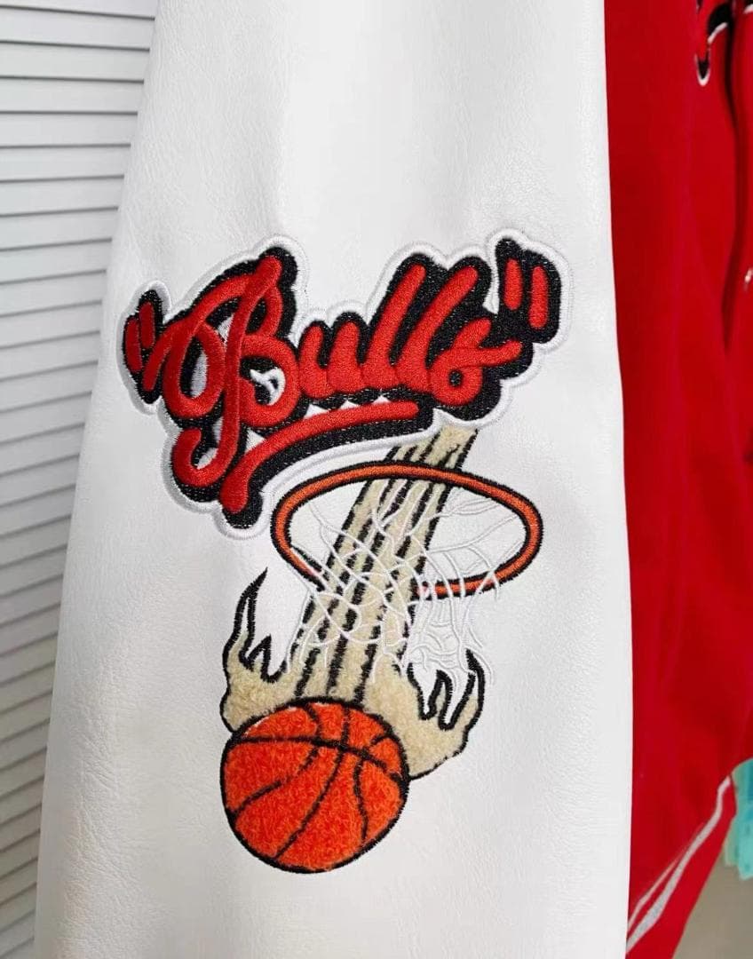 OFF-WHITE スタジャン レッド/ホワイト