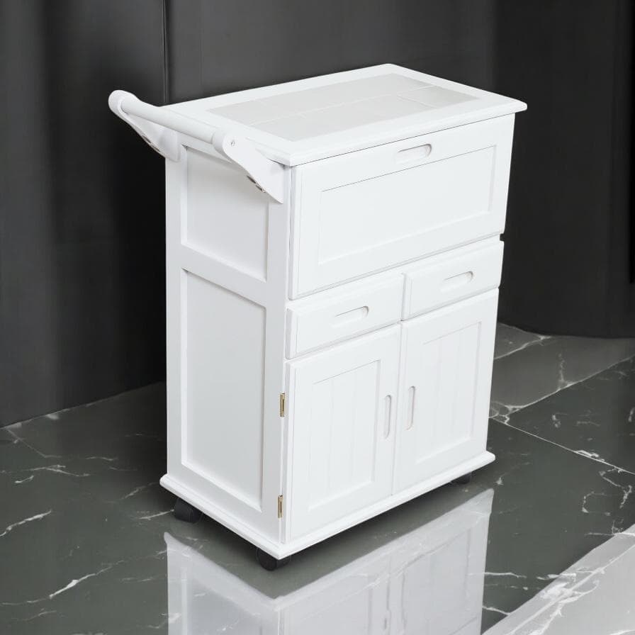 幅59㎝【新品】木製 キッチンワゴン アウトレット