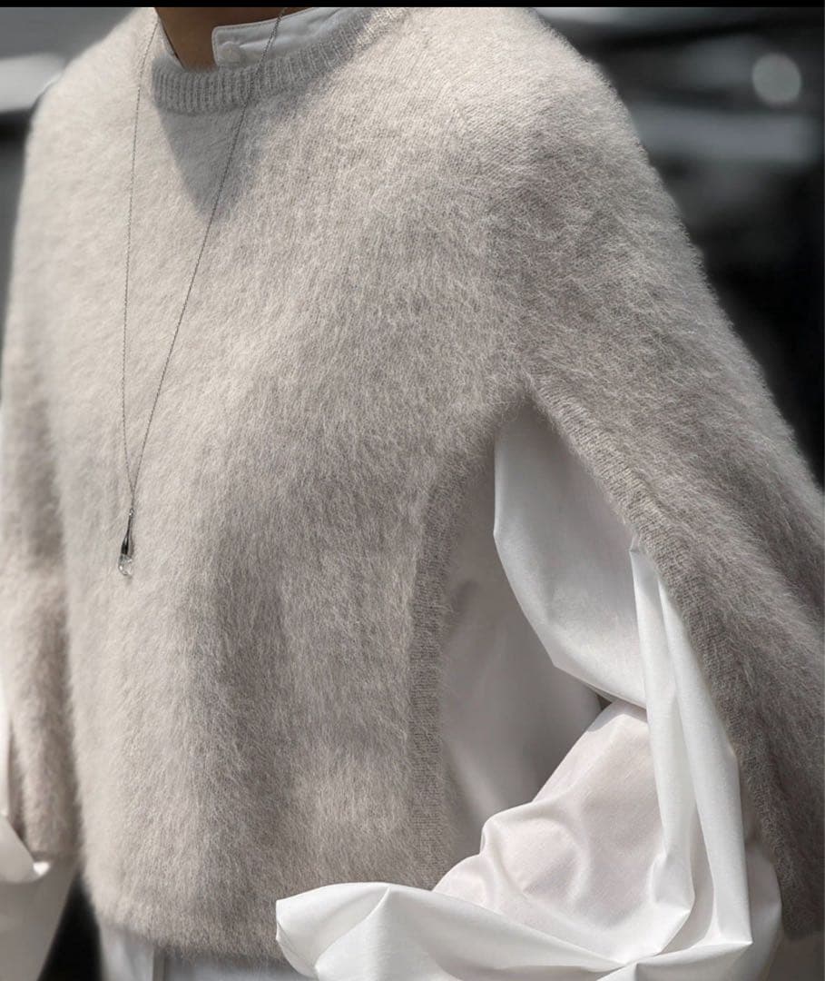 美品 ☆ファーニットポンチョ BEARDSLEY(ビアズリー