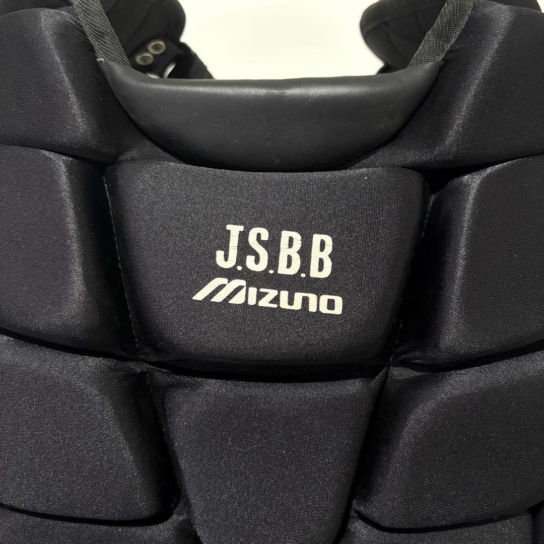 ミズノ キャッチャー防具 プロテクター 一般軟式用 ブラック JSBB