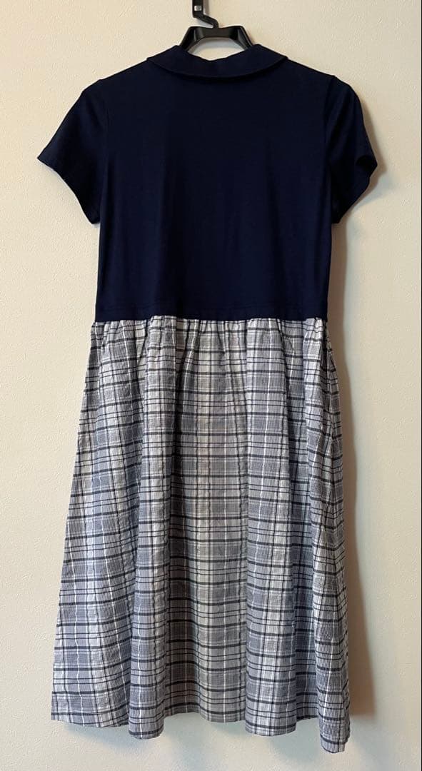 【新品未使用】familiar ネイビー 半袖ワンピース160