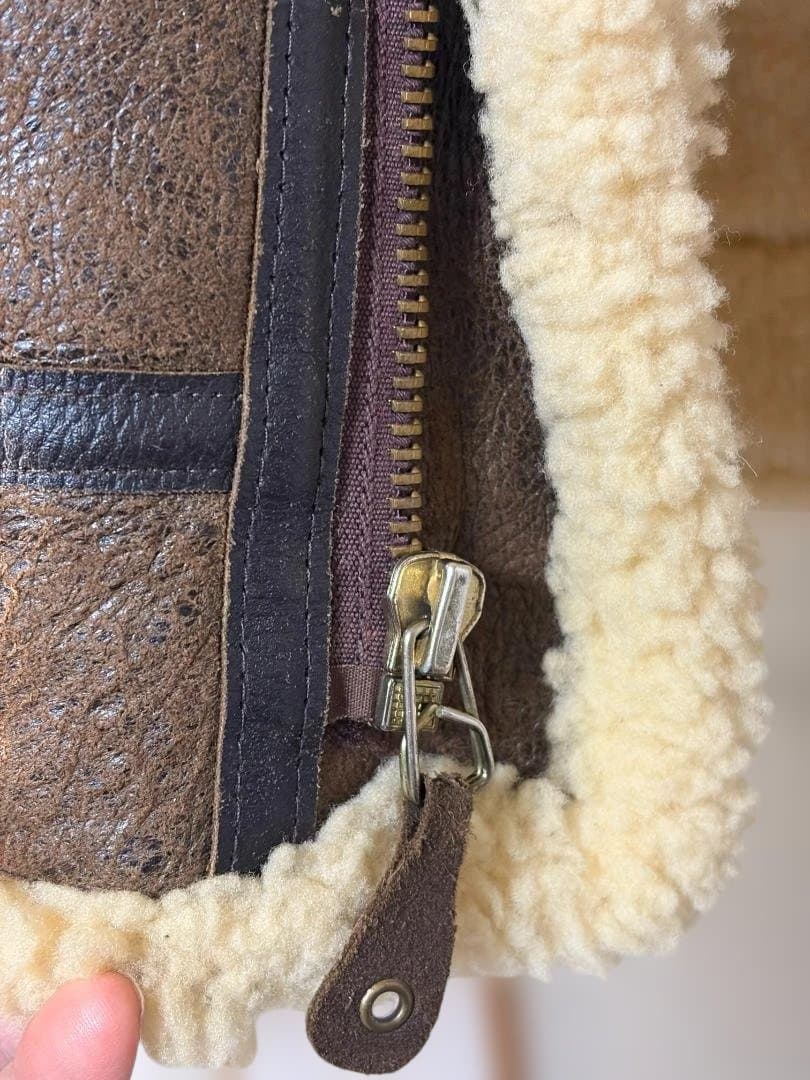 R*u様 AVIREX B-3 90s風フライトジャケット 迫力ボア 渋カッコい