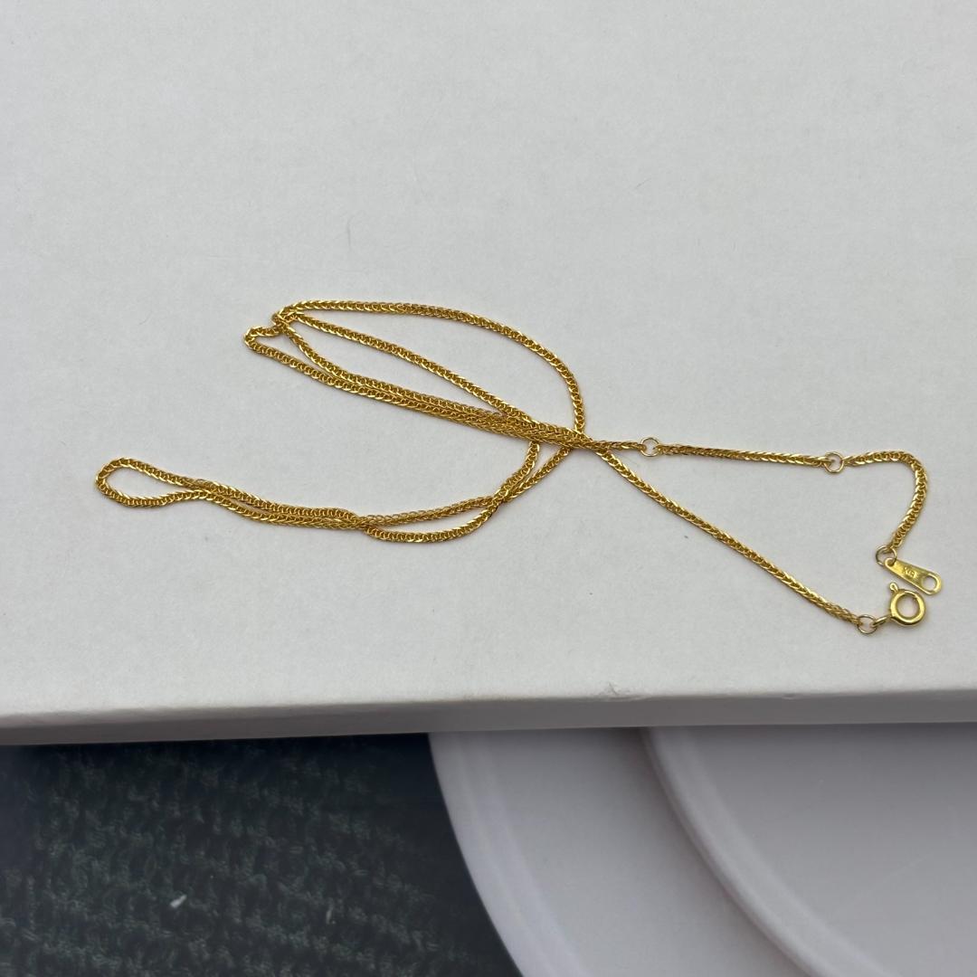 極美品 K18金 ゴールド ネックレス 1.9g K18刻印有り