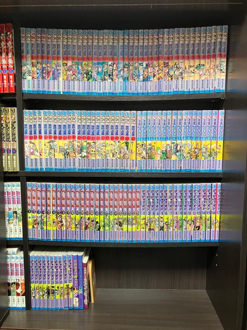ジョジョの奇妙な冒険　1〜8部　全巻セット　ほか関連本3冊　／　計134冊