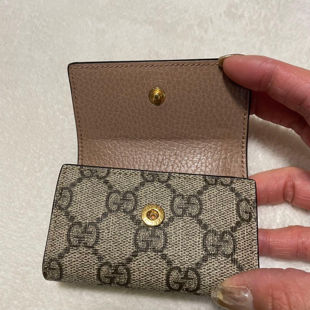 美品　GUCCI キーケース　GG マーモント　スプリーム　PVCレザー 6連