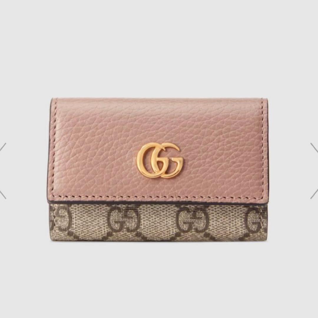 美品　GUCCI キーケース　GG マーモント　スプリーム　PVCレザー 6連