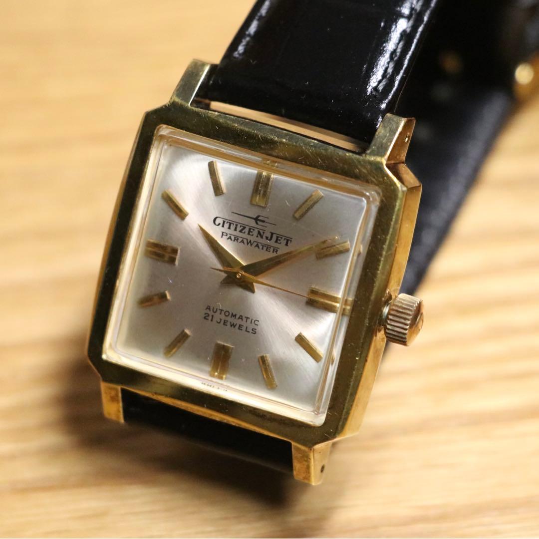 【CITIZEN】ジェット　パラウォーター　角型　21石