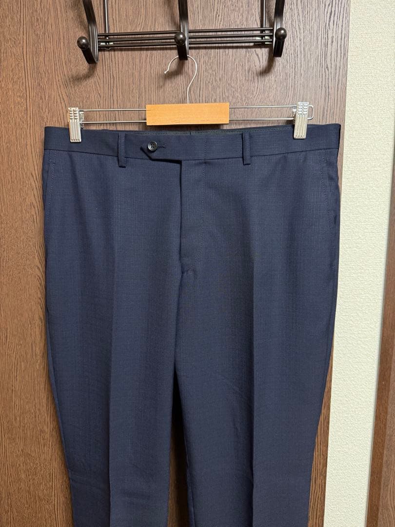 AB5新品未使用！高級ニュージーランドウール100%ネイビーシングルスーツ！