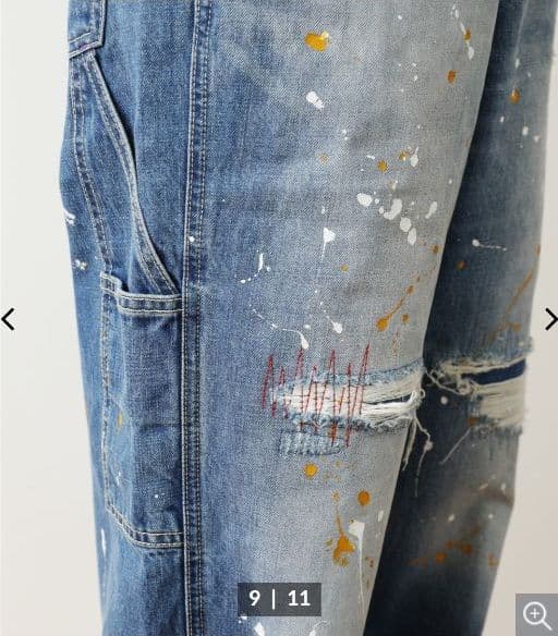 WEB限定完売品!! リペア ペイントオーバーオール