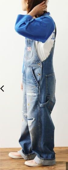 WEB限定完売品!! リペア ペイントオーバーオール