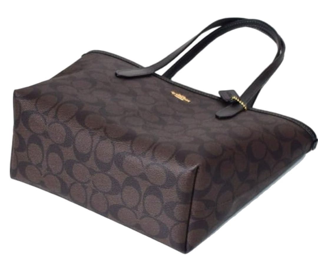 COACH コーチ シグネチャー トートバッグ ブラウン通勤通学に便利人気A4