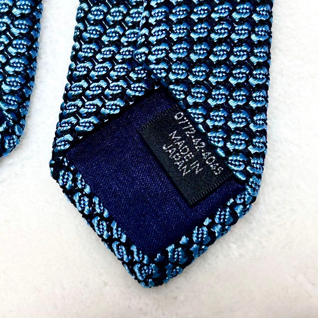 クスカ　KUSKA シルク　ネクタイ　ブルー