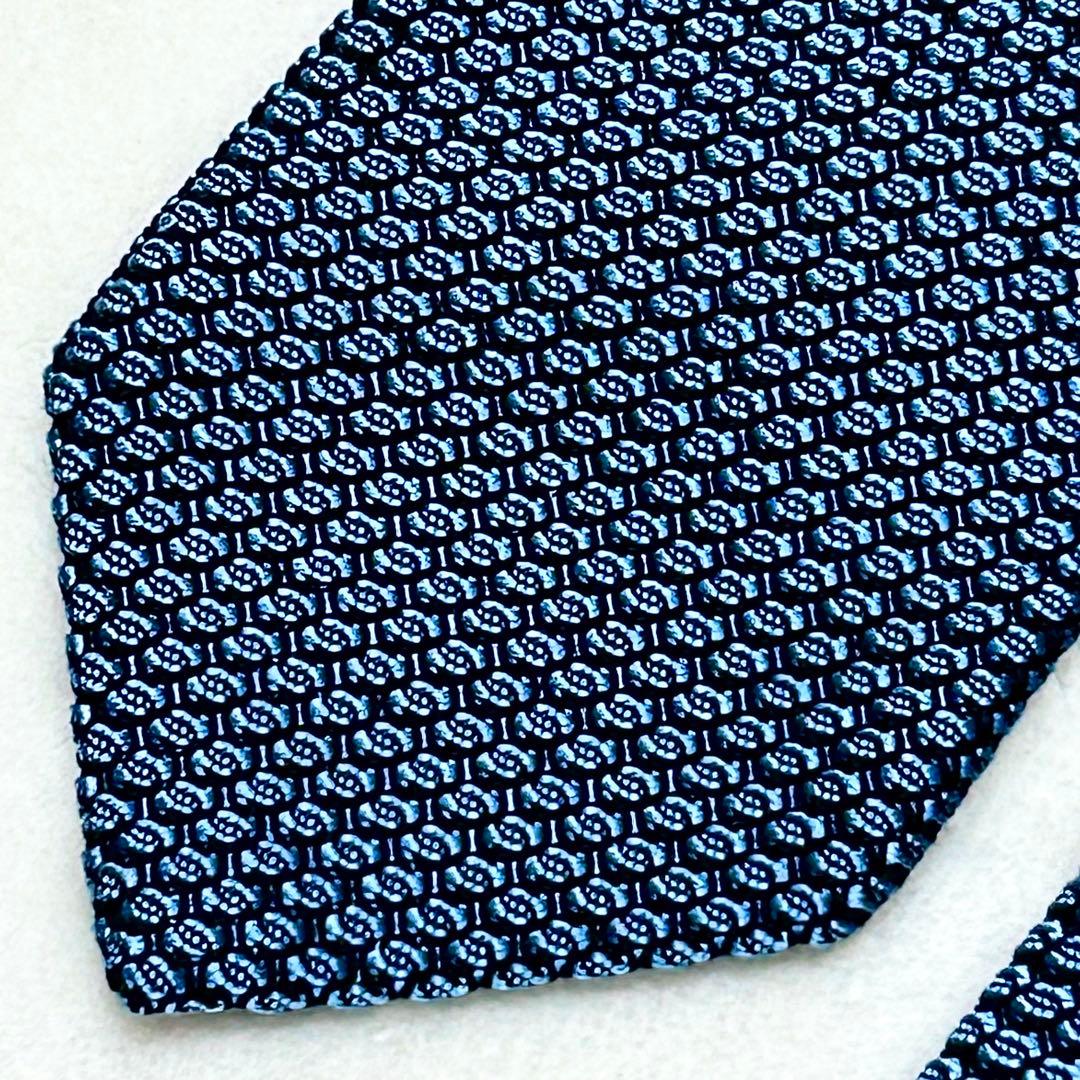 クスカ　KUSKA シルク　ネクタイ　ブルー