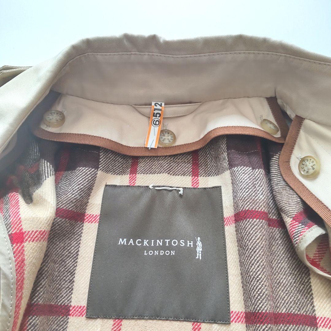 クリーニング済 マッキントッシュ ライナー付 ロングトレンチコート ベージュ38