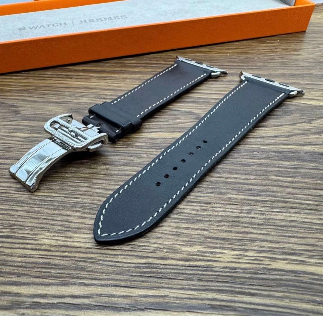 2248 Apple Watch エルメス　エベンヌ　ディプロイアントバックル