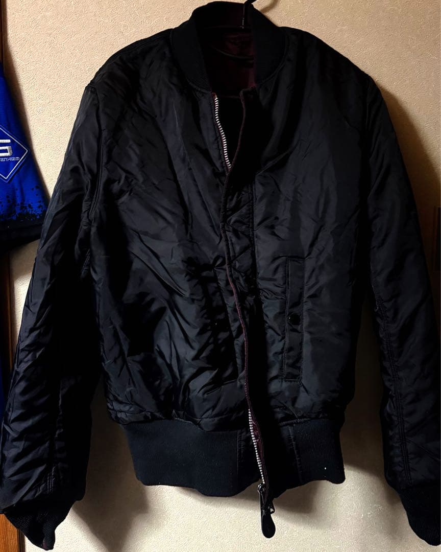 ALPHA MA-1 フライトジャケット リバーシブル　ワインレッドブラック