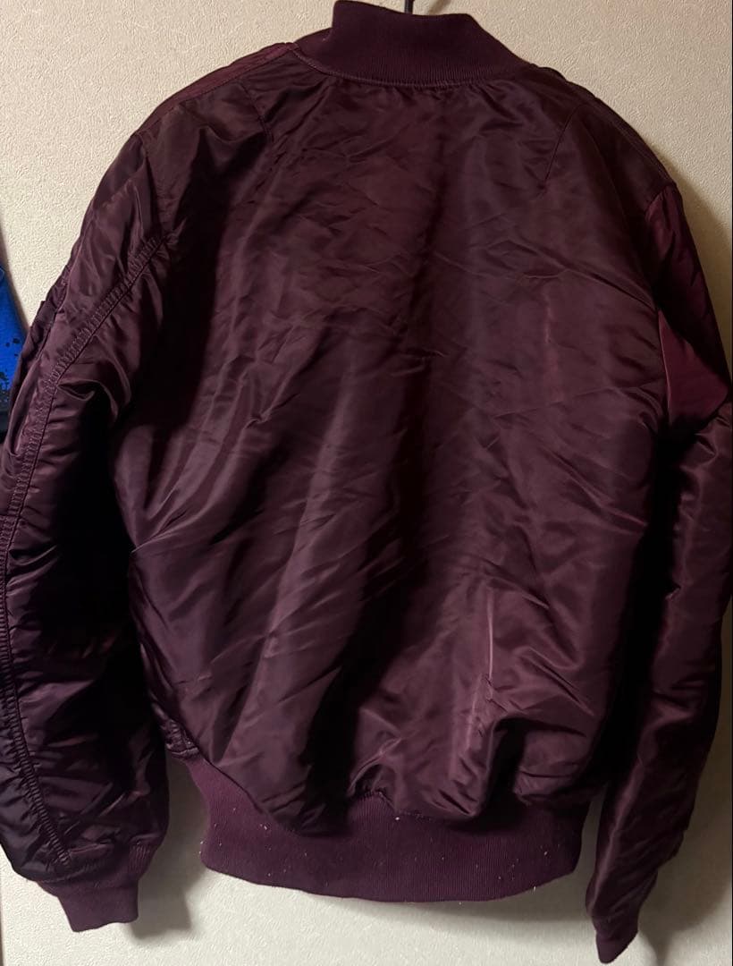 ALPHA MA-1 フライトジャケット リバーシブル　ワインレッドブラック