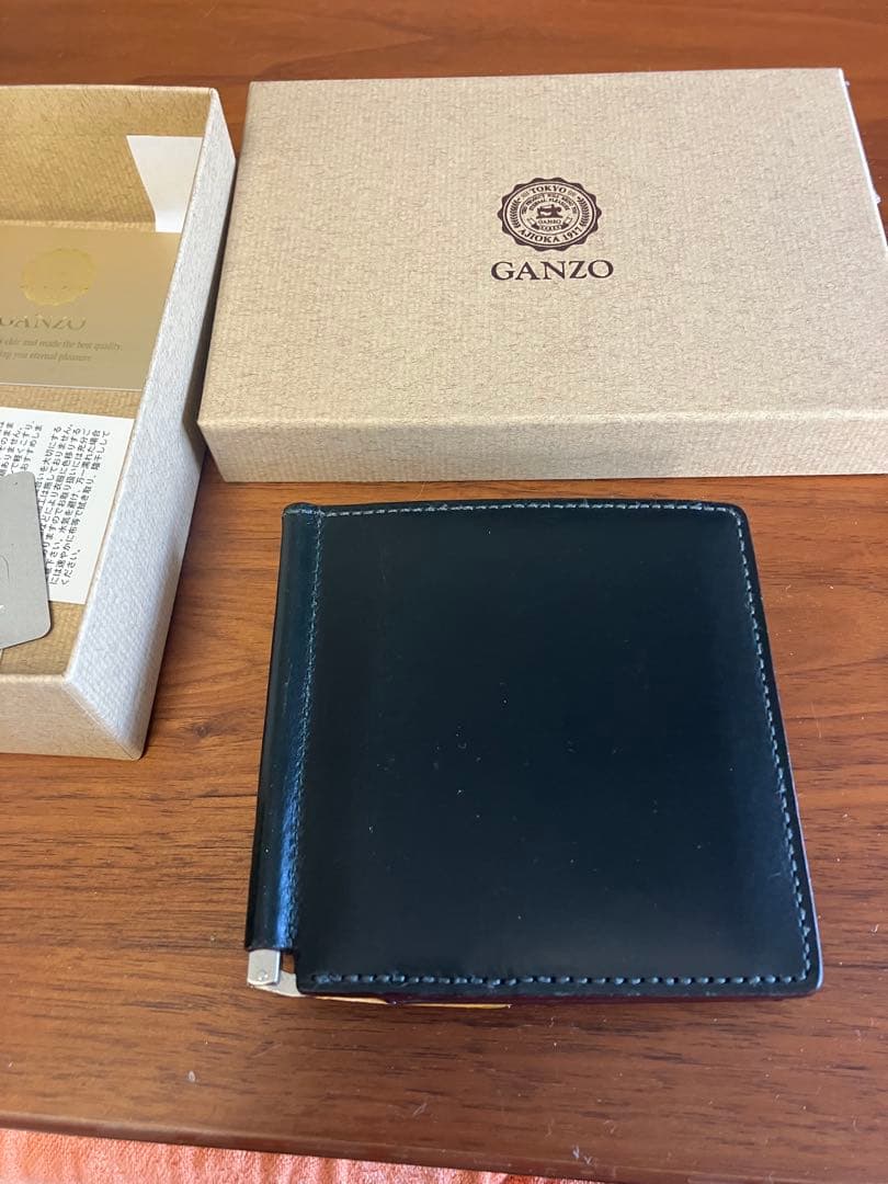 GANZO エイボン マネークリップ　グリーン