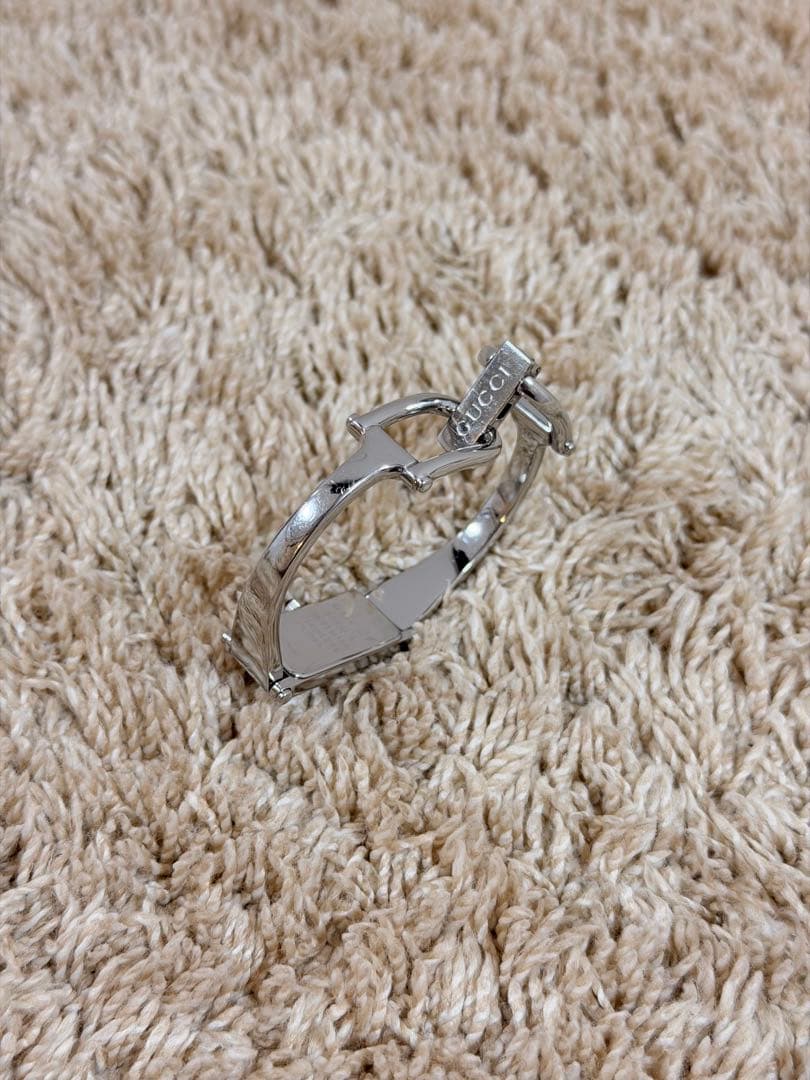 【電池交換済】GUCCI グッチ 1500L バングルウォッチ 腕時計 シルバー