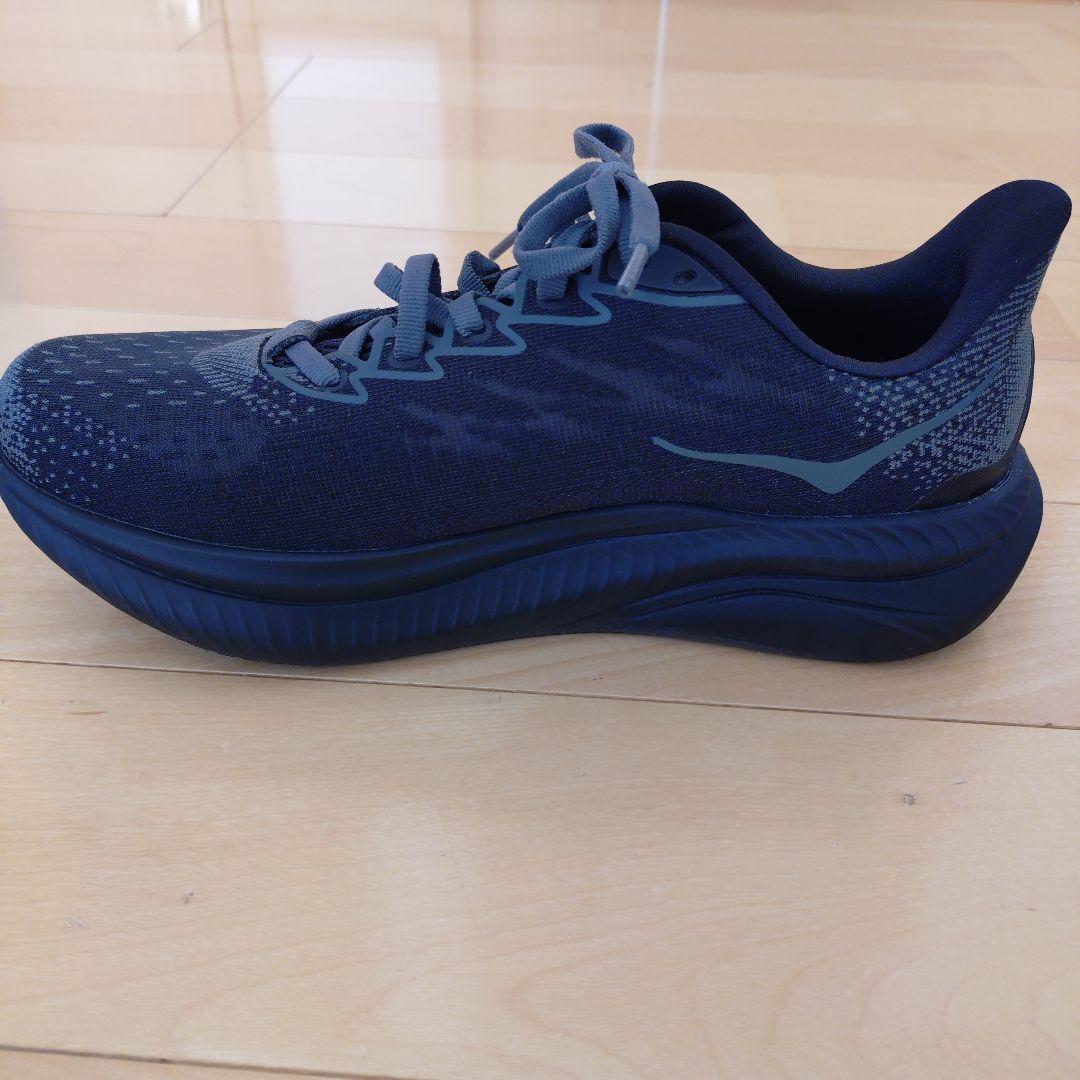 HOKA MACH6 マッハ6 オールブラック25.5cm