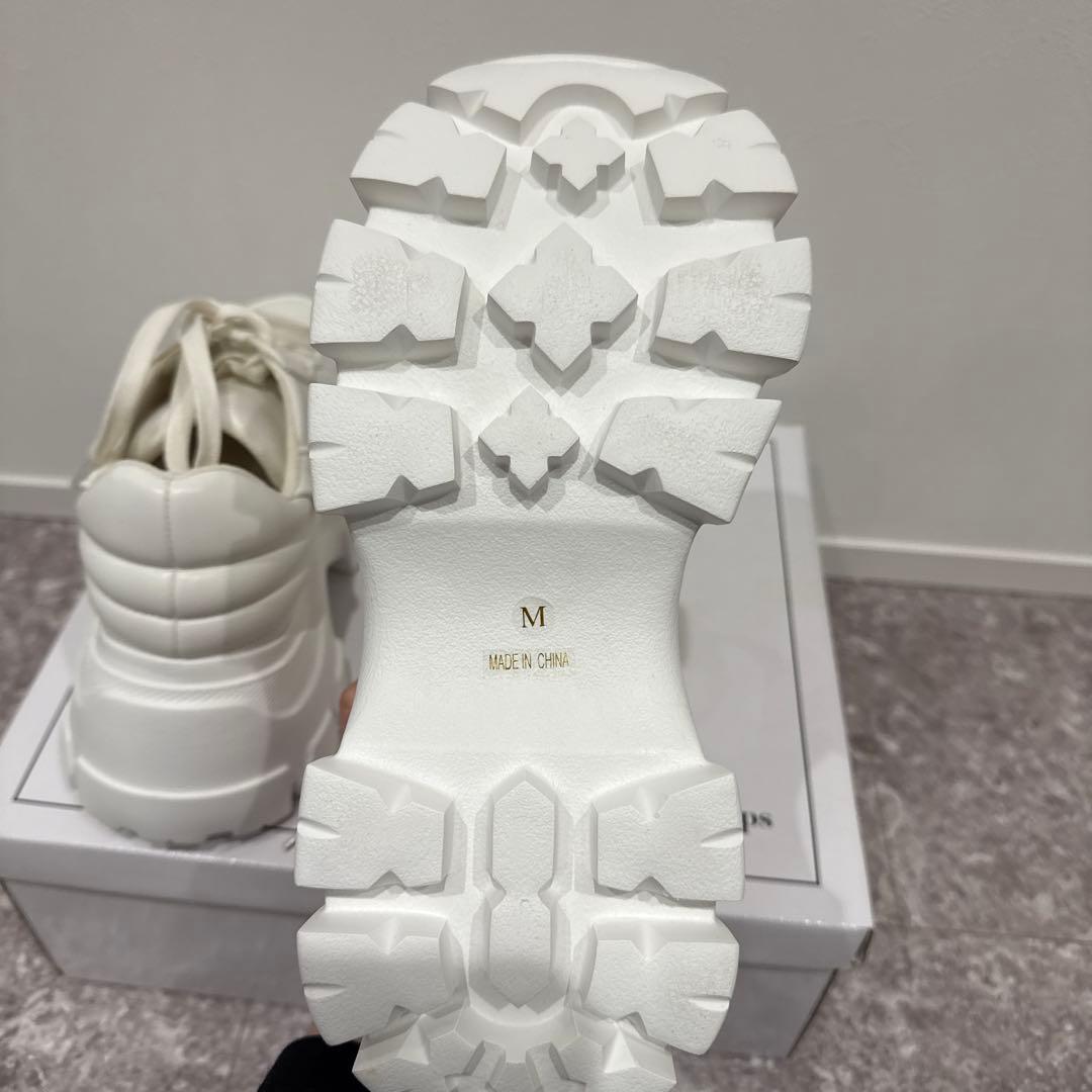 グラムリップス　ホワイト 厚底スニーカー