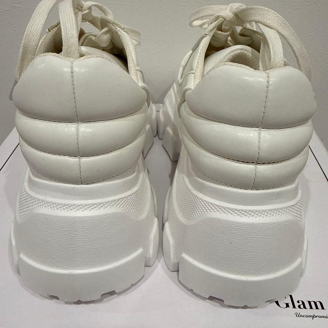 グラムリップス　ホワイト 厚底スニーカー
