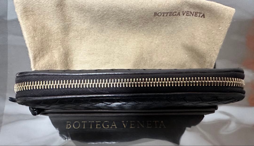 【付属品付】ボッテガヴェネタ ラウンドファスナー/ラム/ゴールド/黒/3️⃣✨✨✨