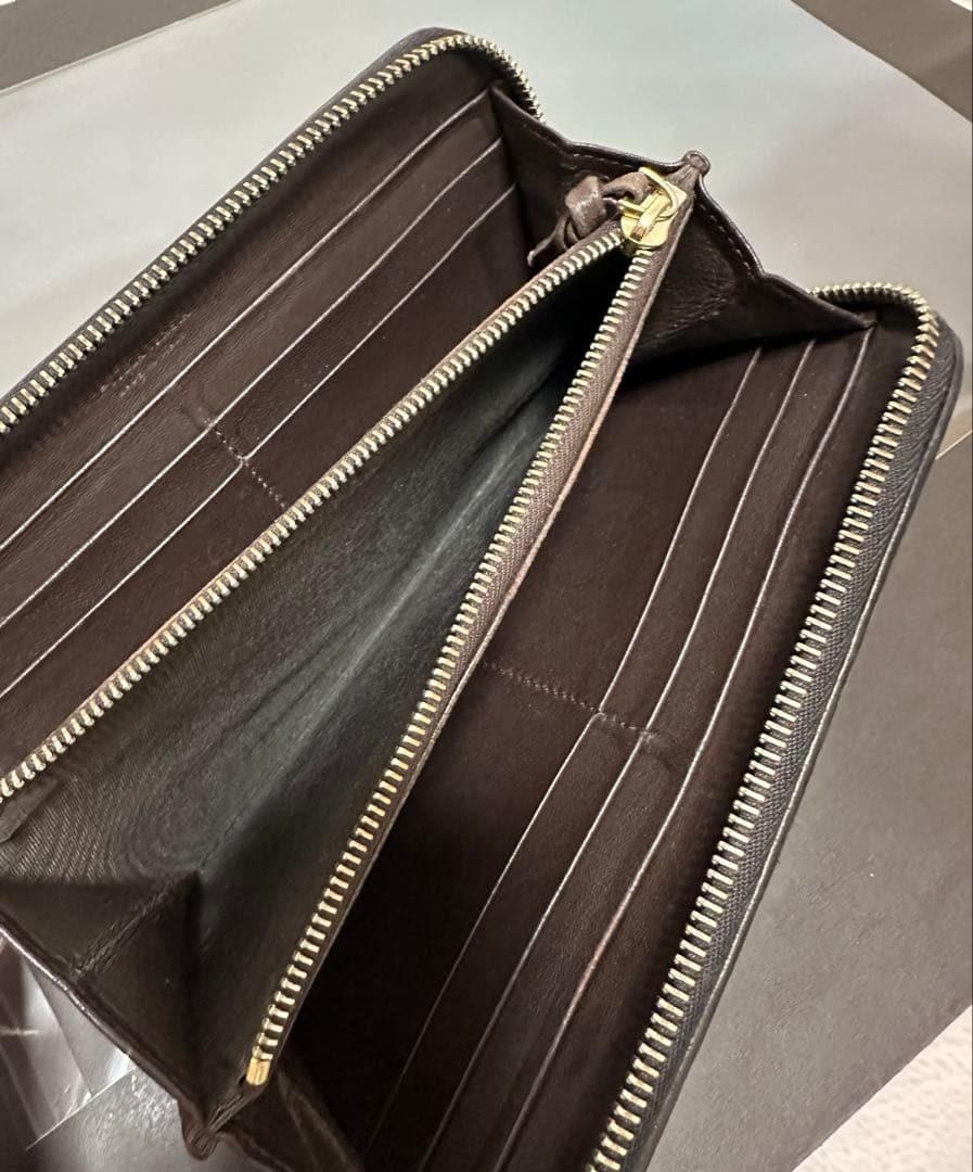 【付属品付】ボッテガヴェネタ ラウンドファスナー/ラム/ゴールド/黒/3️⃣✨✨✨