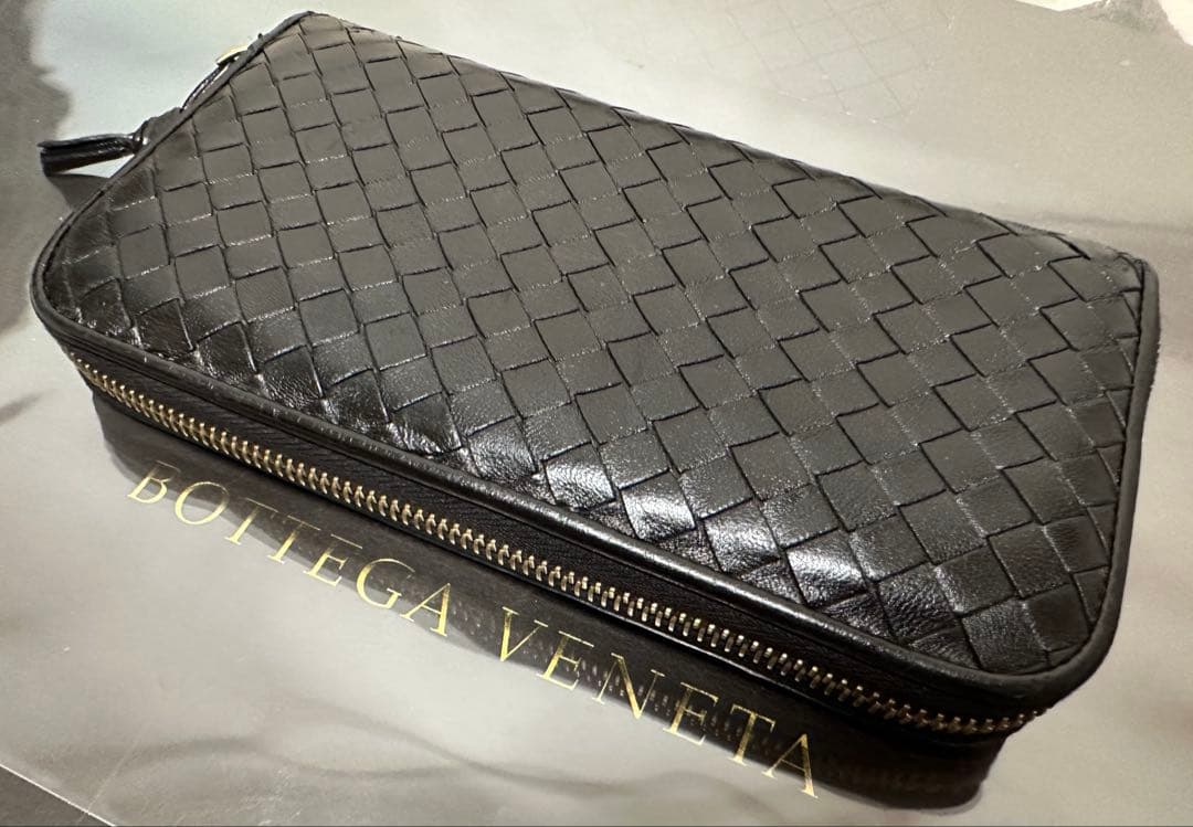 【付属品付】ボッテガヴェネタ ラウンドファスナー/ラム/ゴールド/黒/3️⃣✨✨✨