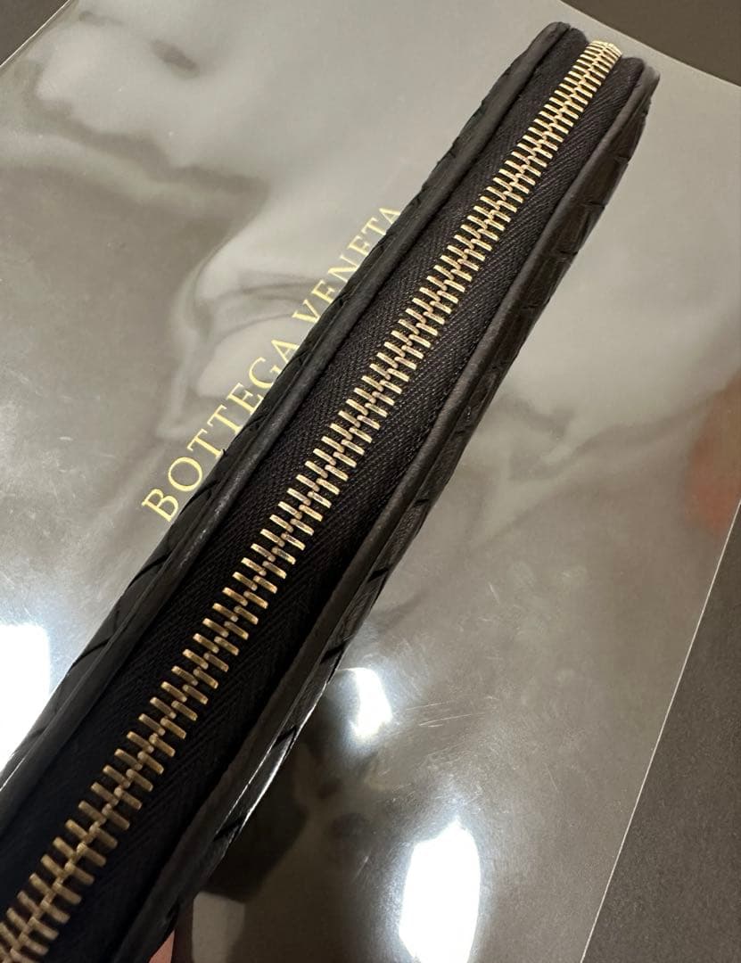 【付属品付】ボッテガヴェネタ ラウンドファスナー/ラム/ゴールド/黒/3️⃣✨✨✨