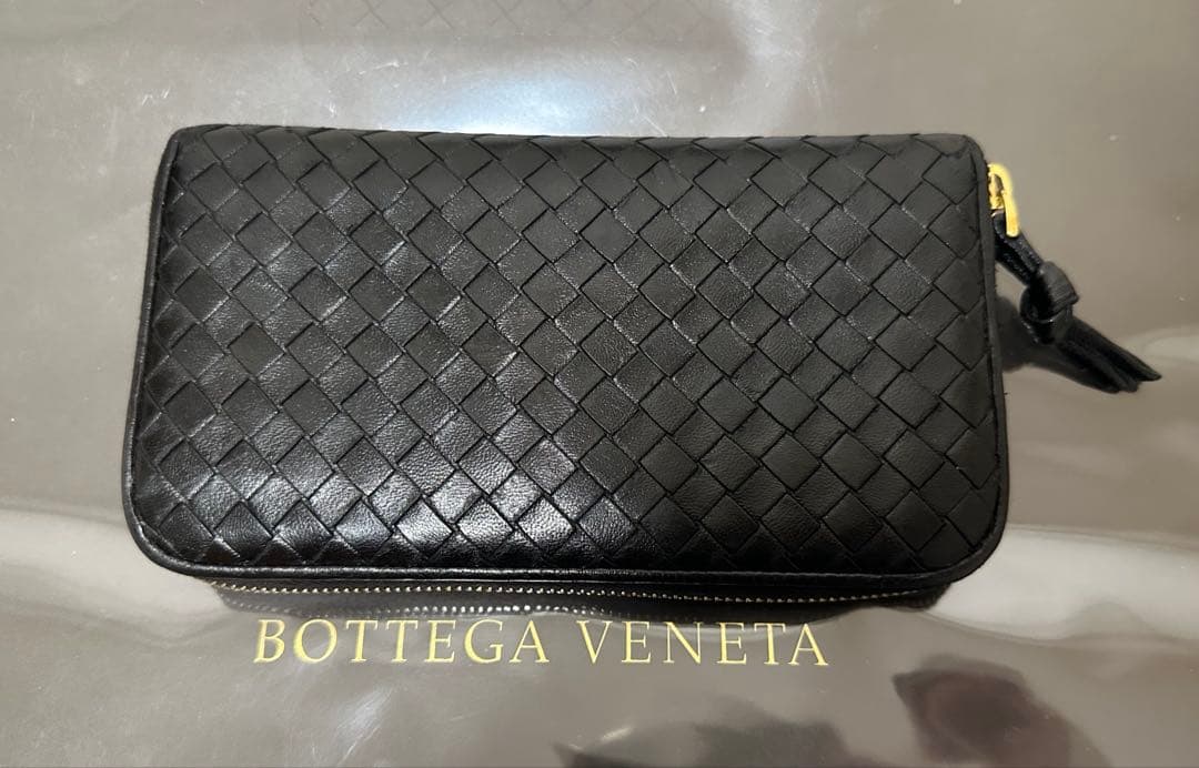 【付属品付】ボッテガヴェネタ ラウンドファスナー/ラム/ゴールド/黒/3️⃣✨✨✨