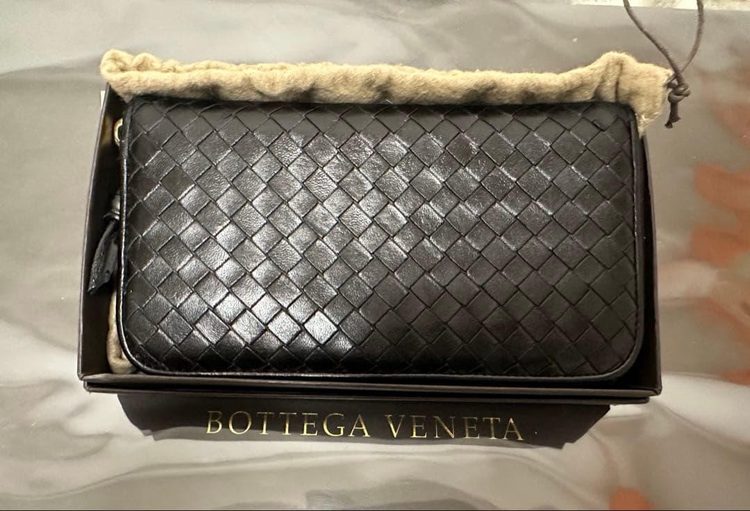 【付属品付】ボッテガヴェネタ ラウンドファスナー/ラム/ゴールド/黒/3️⃣✨✨✨