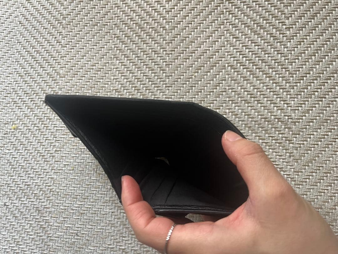 ぽっぽ　Maison Margiela 二つ折り財布 黒