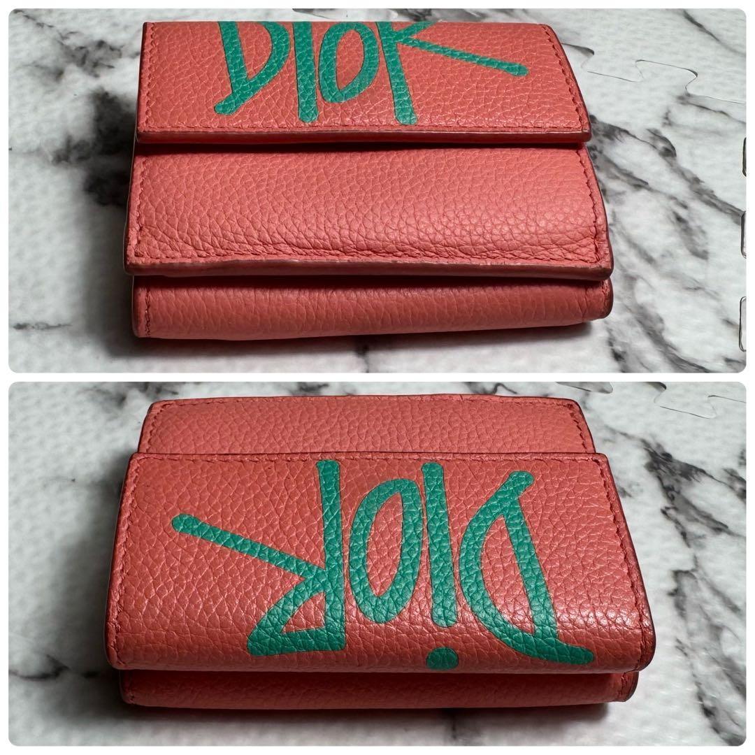 未使用級◎Dior x Shawn Stussy 三つ折り財布 コラボ　箱付き