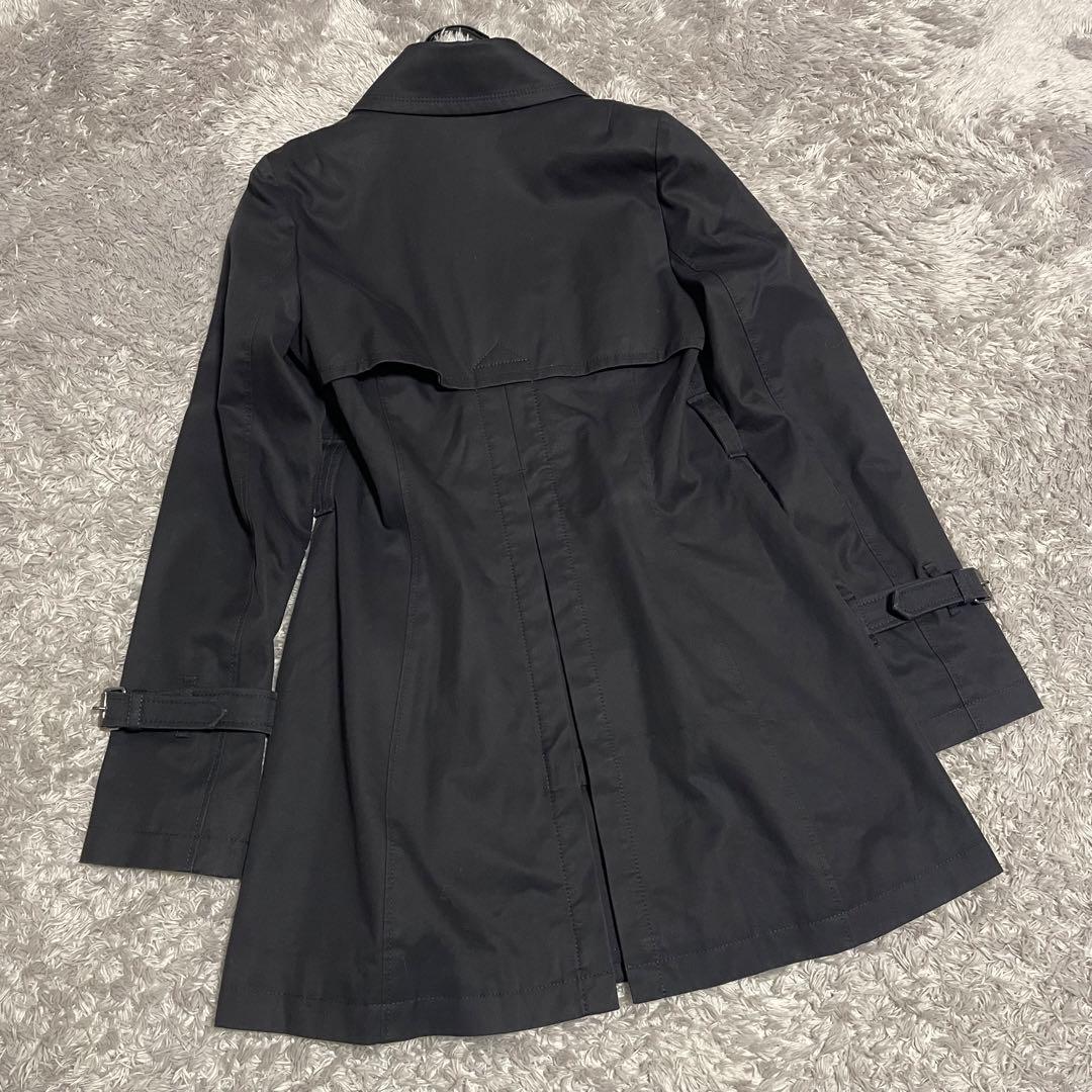 バーバリーブルーレーベル　ノバチェック コート　ブラック サイズ38