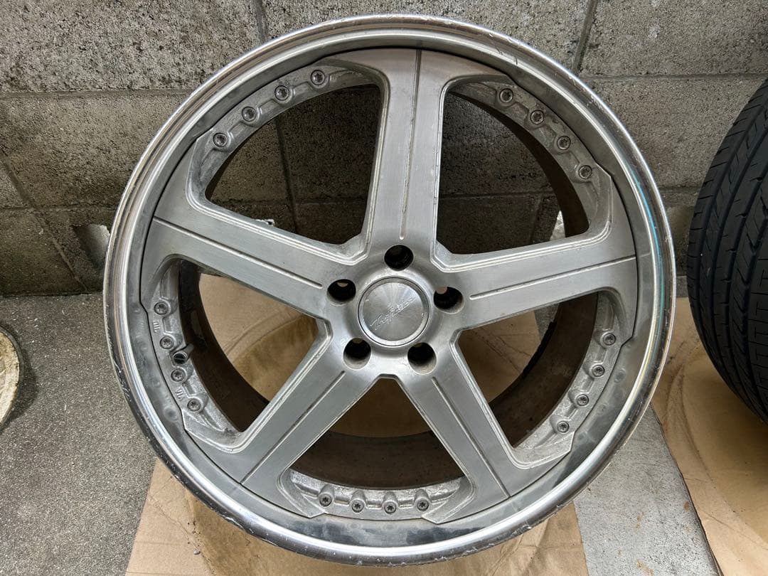 トラフィックスターRTS4本 20インチ 8.5J/9.5J タイヤ1本付バリ溝