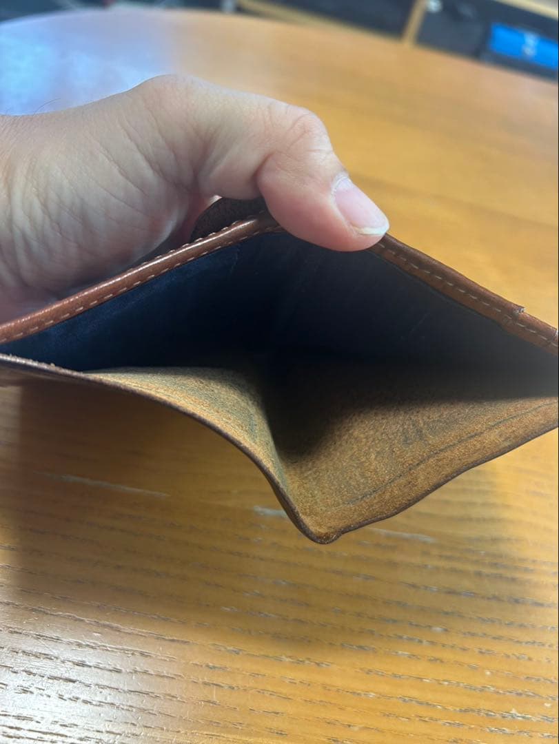 もちきち　ダブルアールエル　RRL ダークブラウン 二つ折り財布