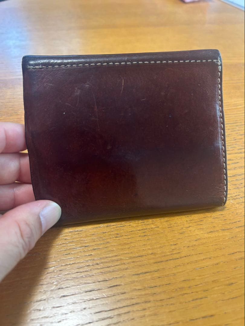 もちきち　ダブルアールエル　RRL ダークブラウン 二つ折り財布