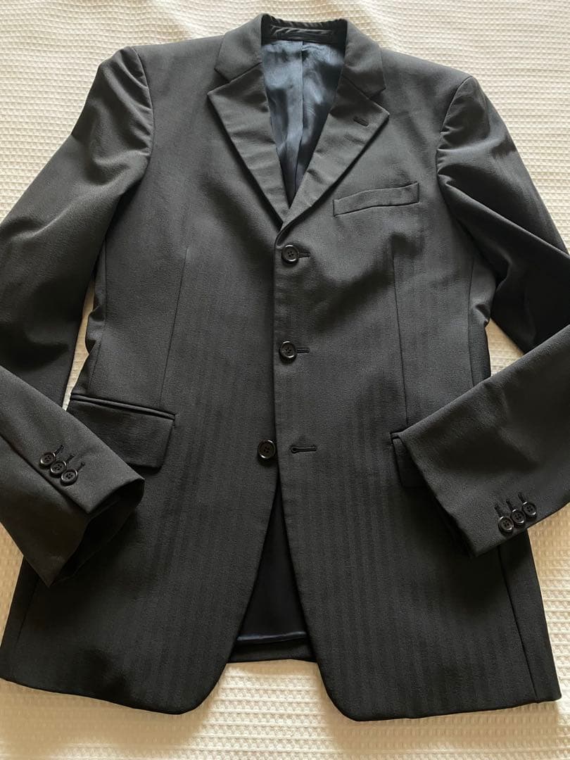 宮*夫様 ★美品★プラダ★シャドーストライプ希少テクノストレッチウールスーツ３Ｂ