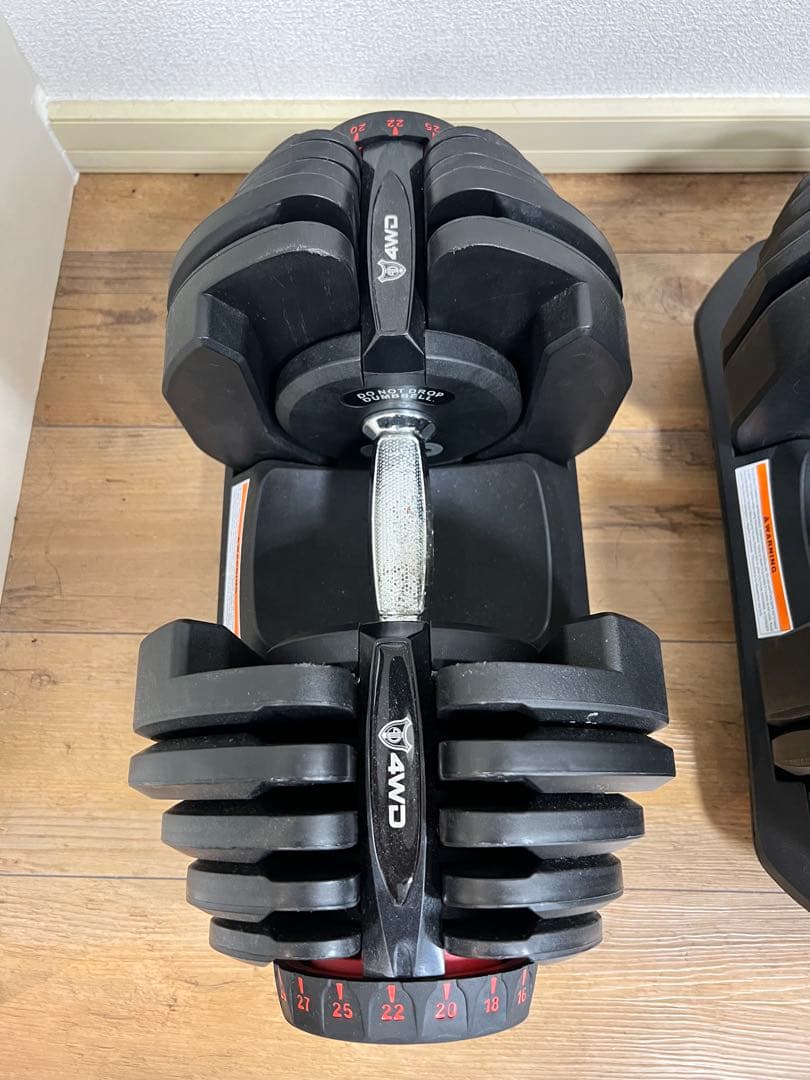 可変式ダンベル38kg+ベンチ台