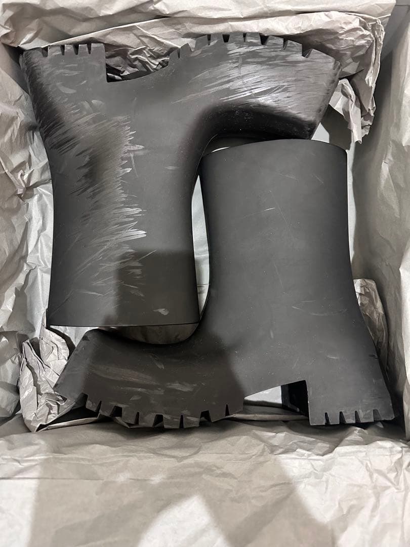 BALENCIAGA ブラック レインブーツ EUR 43