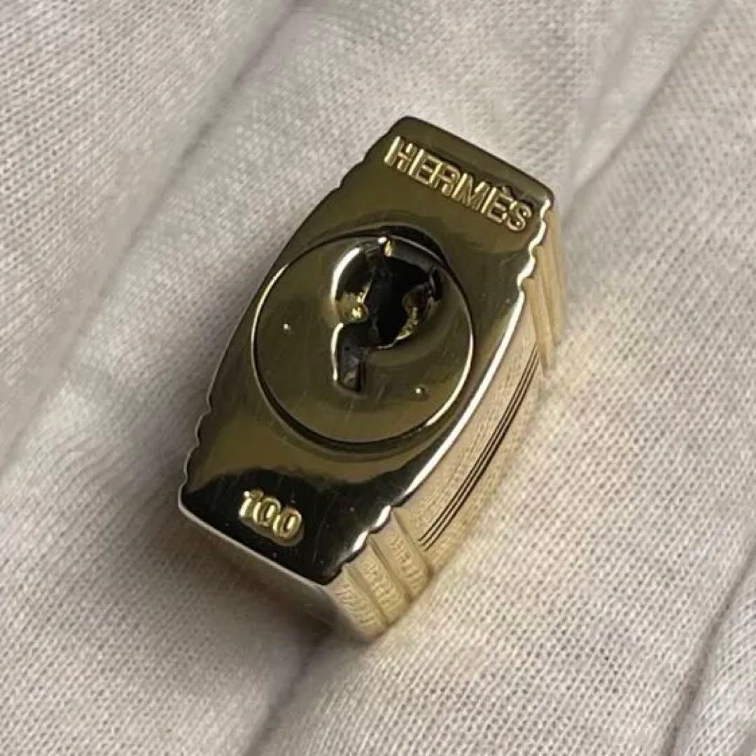 【美品】エルメス K24ゴールドメッキ パドロック カデナ リペア品 100番