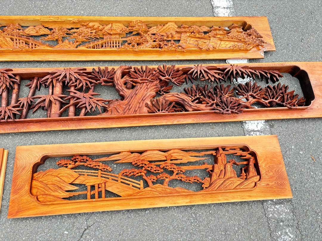 T.K　秀峰作　欄間　2セット