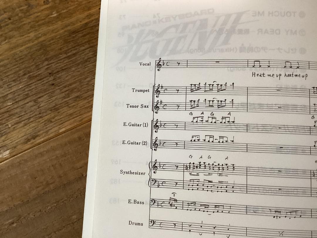 ★楽譜/光GENJI/光ゲンジ/Hei!Sey!/バンドスコア/全15曲