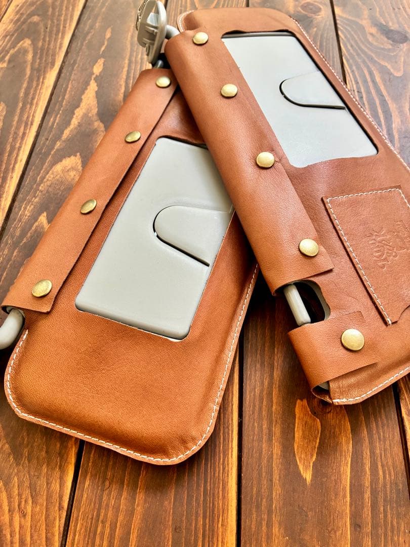 ジムニー jb64 シエラ jb74 ノマド 本革サンバイザーカバー 左右 茶