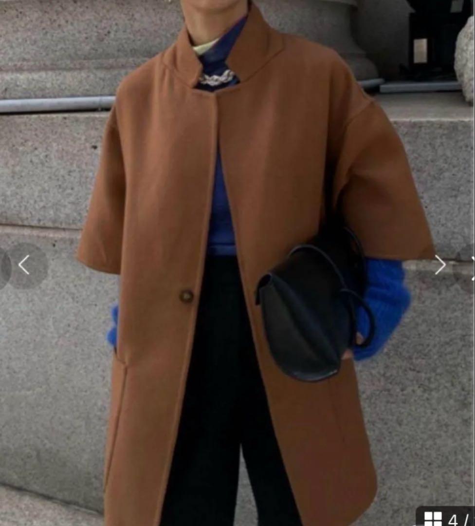 【美品】Ameri VINTAGE リバーシブルポンチョ・ケープコート