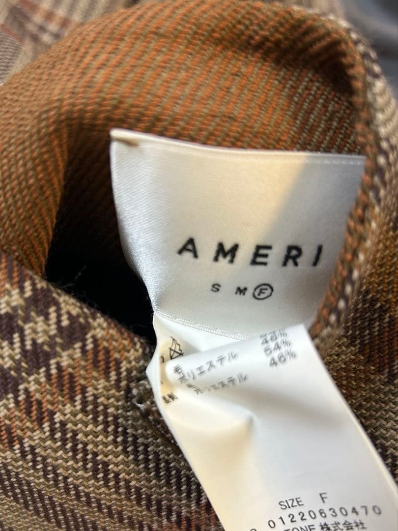 【美品】Ameri VINTAGE リバーシブルポンチョ・ケープコート